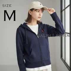Ralph Laurenラルフローレン ポニー刺繍 TALONジップ スウェット フルジップパーカー フーディ M 紺ネイビー 【古着】【中古】【送料無料】