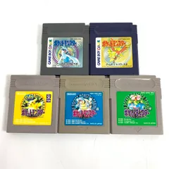 任天堂 ニンテンドー GB/ゲームソフト  ポケットモンスター 青/緑/ピカチュウ/金/銀 5点まとめ    マルチカラー  / 240002233004