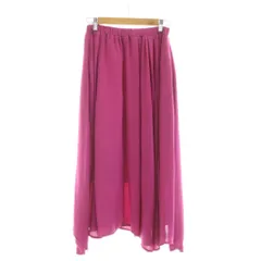 ブージュルード Bou Jeloud タグ付き フレアスカート F ピンク ロング ウエストゴム /RR
