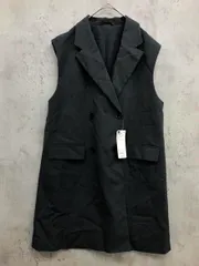 新品 GU ジーユー オーバーサイズダブルブレスト ベスト sizeL/グレー ■■ レディース