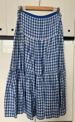 ラルフローレン ポロ ウィメンズ ギンガムチェック リネン ロング スカート