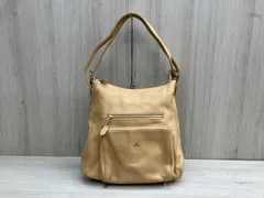 Kitamura K2 2way ショルダーバッグ ベージュ ショルダー汚れ，革剥がれあり／ショルダー若干のベタつきあり