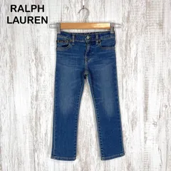 POLO RALPH LAUREN ポロラルフローレン ロゴタグ ストレート デニム パンツ ブルー キッズ 100cm