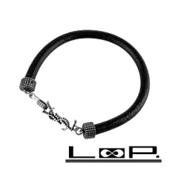 サンローラン ■未使用■ ロゴ ブレスレット アクセサリー レザー SS ブラック シルバー 【619236】13のサムネイル