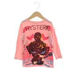 ヒステリックミニ Hysteric MINI Tシャツ カットソー トップス 長袖 90 ピンク キャラクタープリント /AP