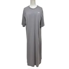 古着 ザノースフェイス THE NORTH FACE 半袖 マタニティワンピース クリーニング済み グレージュ レディース SMサイズ