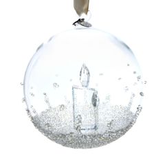 Steuben スチューベン ガラス 松ぼっくり クリスマスオーナメント