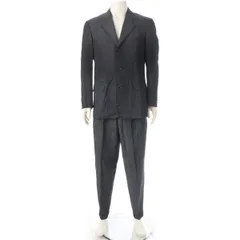 コムデギャルソンオムプリュス AD1999 99AW ウール スーベニールキッチュ エルメス期 転写 プリント セットアップ スーツ グレー M【中古】