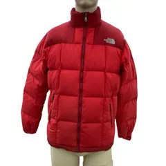 186000 現状品 THE NORTH FACE ザ・ノースフェイス ローツェダウンジャケット ND18991  L レッド ナイロン
