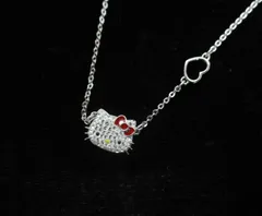 B142 未使用 ハローキティ スワロフスキー　ネックレス