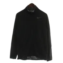 ナイキ NIKE ジャンパー 上着 M 黒 ブラック 長袖 スタンドカラー パターン柄 /GG