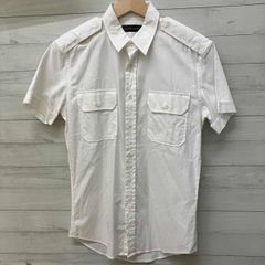 D&G ホワイト 半袖ボタンシャツ サイズ42 - メルカリ