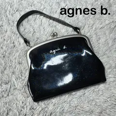 agnes b. アニエスベー コインケース 小銭入れ 小物入れ ミニポーチ がま口 持ち手ストラップ付き