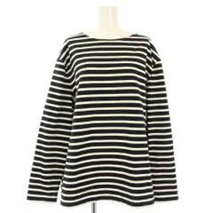 ルミノア Leminor Tシャツ カットソー バスクシャツ 長袖 ボーダー柄 2 ブラック ホワイト 18070310007530 /TK