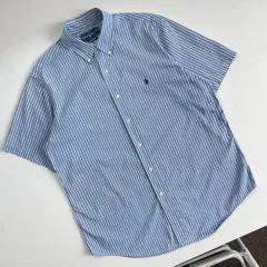 POLO RALPH LAUREN ポロラルフローレン 刺繍 ストライプ 半袖 シャツ