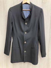 状態良好 バルマン BALMAIN マオカラー ジャケット M グレー 灰色系 