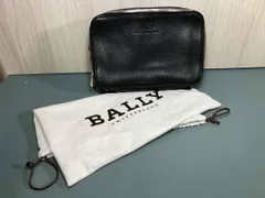 BALLY/バリー/セカンドバッグ/クラッチバッグ/ブラックレザー