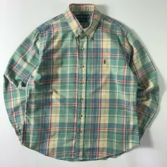 Polo ポロ ラルフローレン 00 s 刺繍 コットン パステル CHECK シャツ