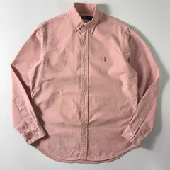 Polo ポロ ラルフローレン 刺繍 コットン ピンク オックスフォード シャツ