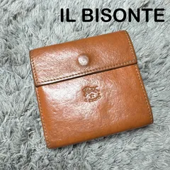 IL BISONTE イルビゾンテ 三つ折り財布 コンパクトウォレット 本革 レザー ユニセックス
