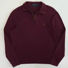 Polo ポロ ラルフローレン 刺繍 エステートリップ ハーフジップ スウェットシャツ