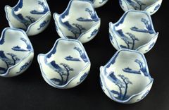 九谷焼 古九谷写 色絵草花図平鉢 飾皿 桐箱付 M 3904B - メルカリ