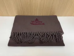 Vivienne Westwood ヴィヴィアン ウエストウッド マフラー ウール100% イタリア製 レッドブラウン 冬