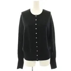 グリーンレーベルリラクシング ユナイテッドアローズ green label relaxing ニットカーディガン 薄手 ウール 黒 ブラック 無地 長袖 3628-119-0925 /HN