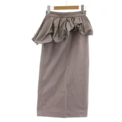 エイミーイストワール eimy istoire タイトスカート ロング XS 紫 パープル バルーンフリル /RR