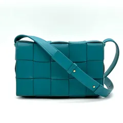 【極美品】ボッテガヴェネタ　マキシイントレチャート　カセット　ショルダー　ブルー