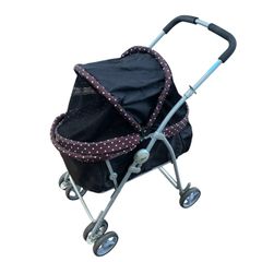 GEX わんわんカート ライト 犬用カート軽量4.8Kg 美品（黒ドット柄