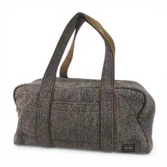ポーター PORTER BEAMS HarrisTweed WOOL BOSTON BAG ボストンバッグ ブラウン 茶系 ウール のサムネイル