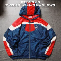 FILA フィラ ナイロンジャケット ブルー XLサイズ