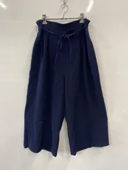 ピC447⚫︎ROPE PICNIC⚫︎ロペピクニック⚫︎ワイドパンツ⚫︎ウエストゴム⚫︎紐リボン⚫︎size38⚫︎紺