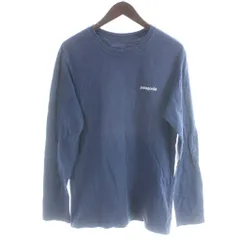 パタゴニア Patagonia Tシャツ 長袖 オーガニックコットン S 青 ブルー /AP