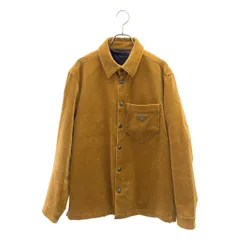 【美品】  PRADA / プラダ | トライアングルプレート コーデュロイジャケット | XS | ブラウン | メンズ