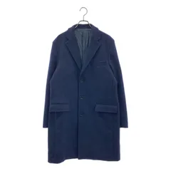 【美品】  UNITED ARROWS green label relaxing / ユナイテッド アローズ グリーン レーベル リラクシング | NM S100 MERINO / ウール チェスターコート / 総裏地 | L | ネイビー | メンズ