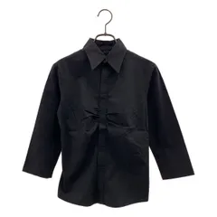 JEANCOLONNA / ジャンコロナ | コットン レギュラーカラー シャツ ブラウス | 38 | チャコールブラック | レディース