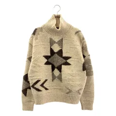 POLO RALPH LAUREN / ポロラルフローレン | ウール ネイティブ ニット セーター | M | ベージュ/ブラウン | レディース