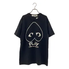 PLAY COMME des GARCONS / プレイコムデギャルソン | AD2025 | ハートロゴ プリントTシャツ | XXL | ブラック | メンズ