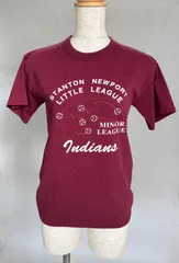 キッズ150前後 USA製【RUSSELL ATHLETIC】リトルリーグプリントTシャツ　春夏　古着　USEDのサムネイル
