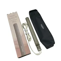 186001 通電確認のみ SALONIA サロニア 現状品 ヘアアイロン ストレート 24mm オリーブ