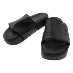 Y-3 / ワイスリー | レザー スライドサンダル | 28.5 | ブラック | メンズ