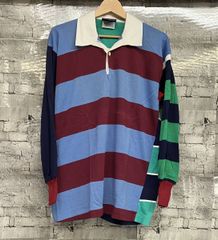 60s〜70s ヴィンテージ ラガーシャツ ボーダー スウェット usa製