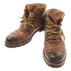 OFFICINE CREATIVE / オフィチーネクリエイティブ | レザー レースアップ ブーツ | 37 | ブラウン | レディース