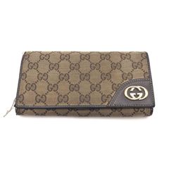 美品✨️グッチ 長財布 GG柄 インターロッキング キャンバス ベージュ