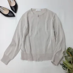 human woman ヒューマンウーマン ミドルゲージギマジップアップカーディガン コットン 綿 100％ (38Y＋2471)26H