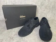 【中古】CLARKS ｸﾗｰｸｽ UNITED ARROWS ﾕﾅｲﾃｯﾄﾞｱﾛｰｽﾞ DESERT KHAN56 ﾃﾞｻﾞｰﾄｶｰﾝ 革靴 ﾚｻﾞｰｼｭｰｽﾞ ｽｳｪｰﾄﾞ SUEDE 別注 ﾌﾞﾗｯｸ UK8.5 33964648のサムネイル