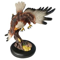 レア美品☆白頭鷲 バードカービング イーグル 木彫り 鷲 ワシ 