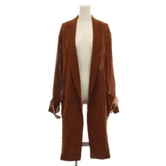 サカヨリ sakayori コート 38 茶 ブラウン 長袖 テーラードカラー シアー /LP